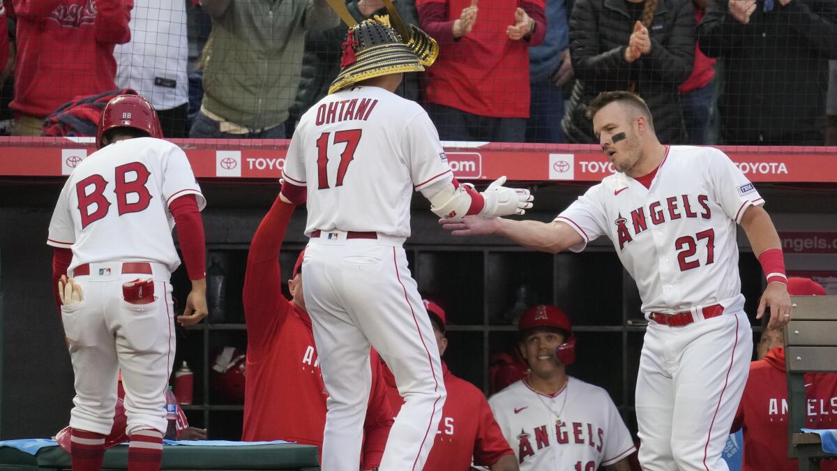 Ohtani homers, Trout comes up big in Angels' 7-4 win over Cubs - The San  Diego Union-Tribune