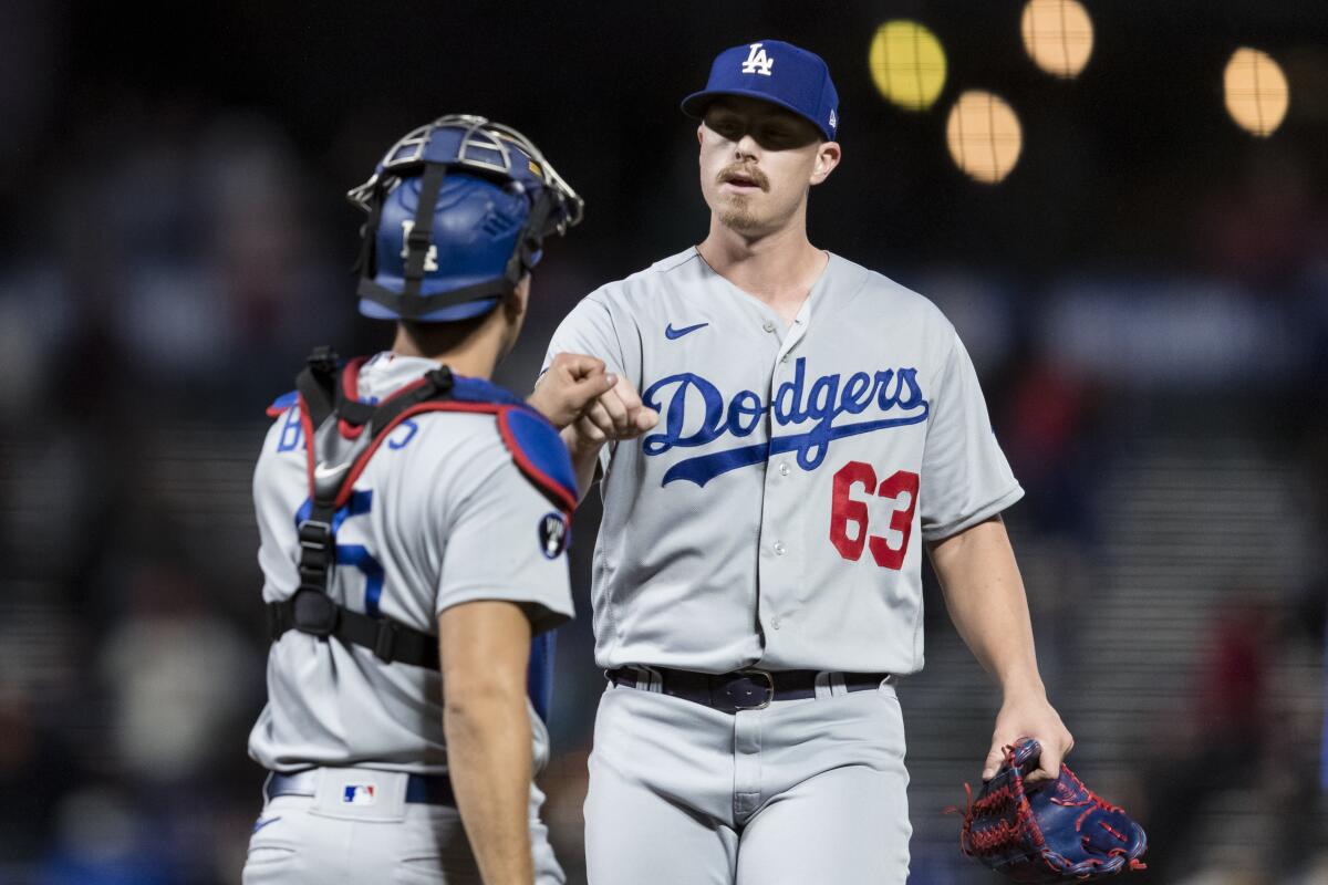 Dodgers fans celebrate series-clinching win at Oracle Park