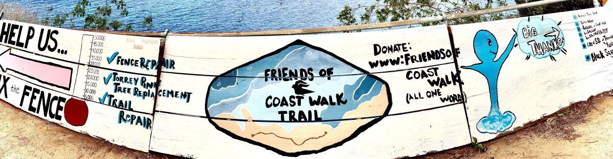 A new Coast Walk Trail mural was painted by The Bishop's School Trail Squad.