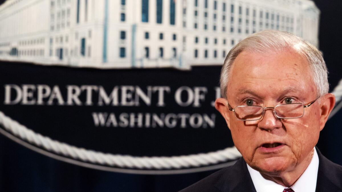 Atty. Gen. Jeff Sessions announces Sept. 5, 2017, at the Justice Department "that the program known as DACA that was effectuated under the Obama administration is being rescinded."