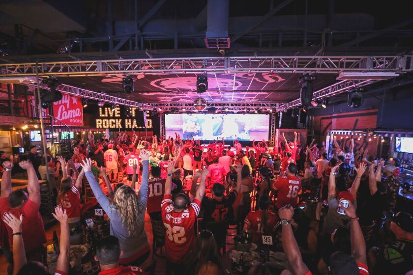 Catch Super Bowl LIV at Moonshine Beach, the official home of San Francisco 49ers football.