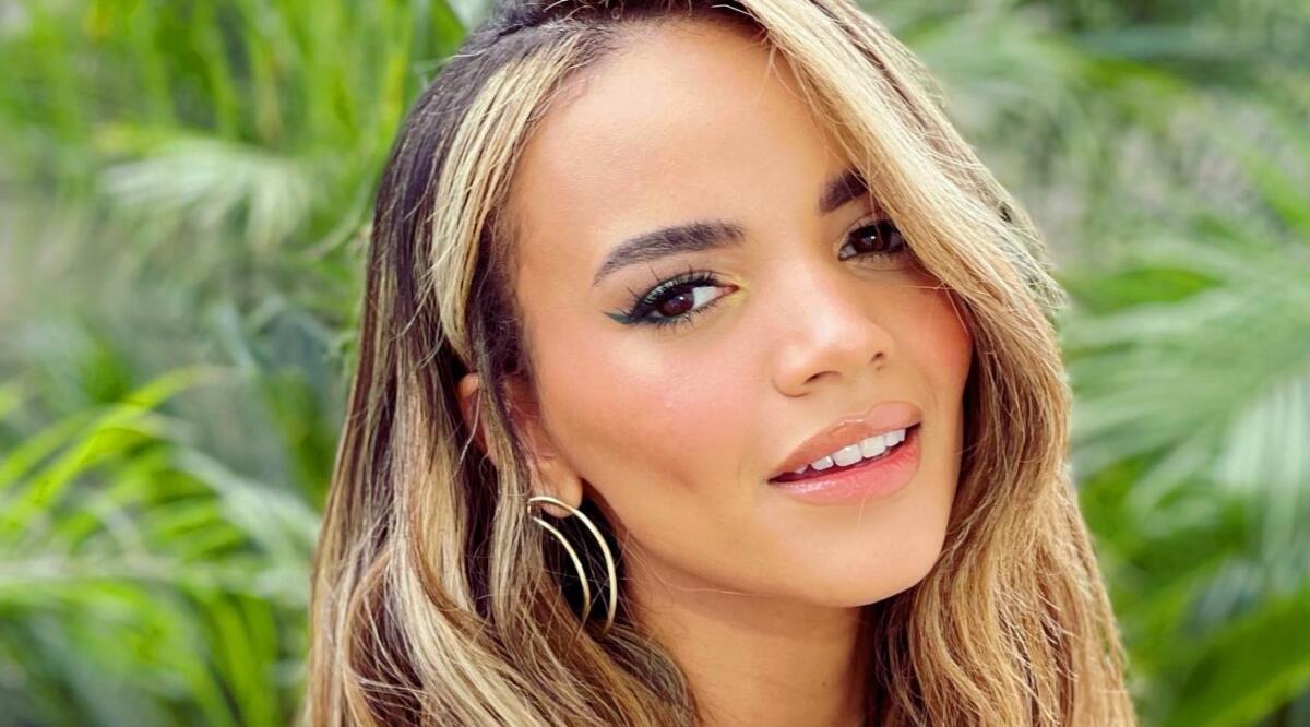 La cantante y actriz Leslie Grace en una imagen de sus cuentas en las redes sociales.