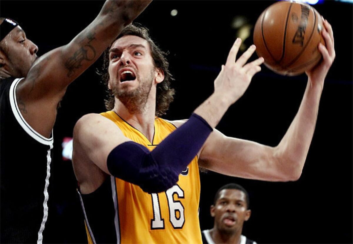 Lakers big man Pau Gasol is averaging 12.6 points and shooting only 42% this season.