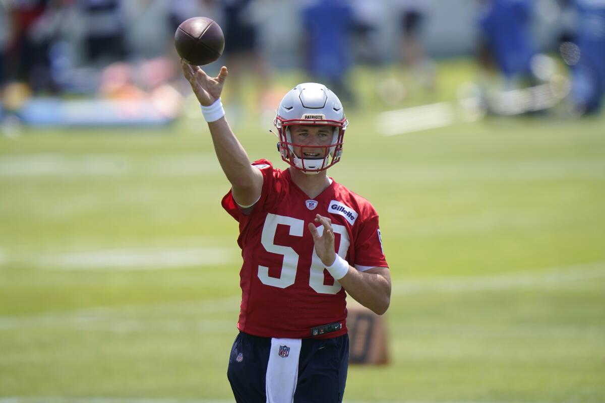 Rookie Jones fitting in with Pats during offseason workouts - The