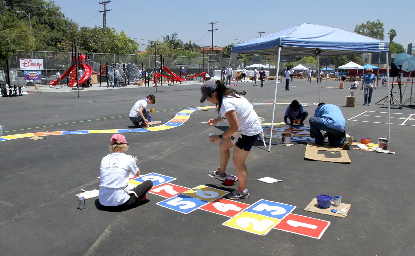 Photo Gallery: Kaboom, Disney and Glendale Educational Foundation team up to improve Mann Elementary School
