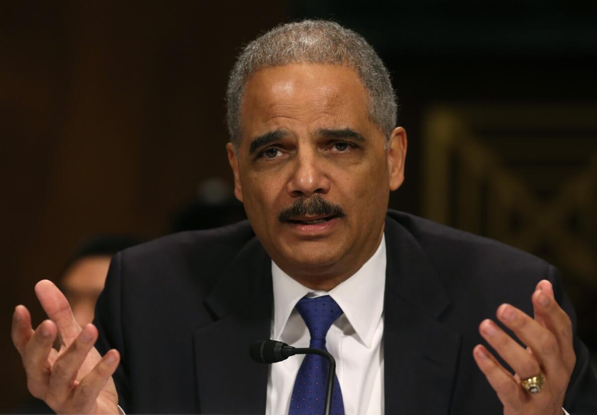 The National Assn. of Assistant U.S. Attorneys has criticized Atty. Gen. Eric H. Holder Jr. for supporting legislation to modify mandatory minimums in drug cases. Holder has made it clear that he recognizes that too many defendants are being sentenced to too much time in prison.