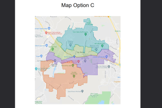 The new San Marcos voting map.