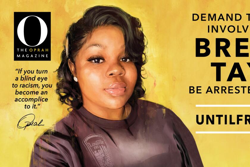 O, the Oprah Winfrey magazine commissioned 26 billboards featuring the late Breonna Taylor