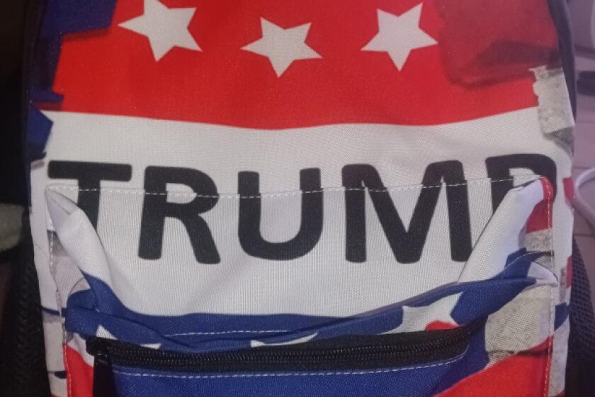 Alyssa Esquivel is suing the San Gabriel USD, claiming she was suspended after wearing a Trump-themed backpack
