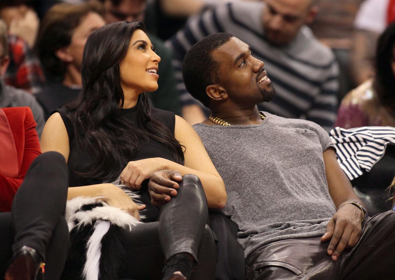 Kim Kardashian and Kanye West