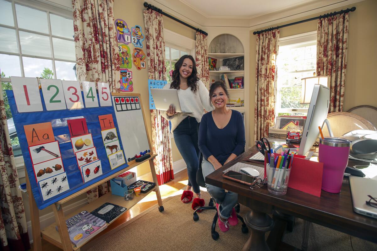 A mother-and-daughter teaching team
