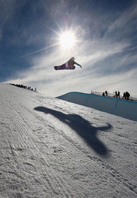 Madeline Schaffrick Pellissier of France competes in the women's snowboard halfpipe during day five of the Winter Games NZ at Cardrona Alpine Resort on Wednesday in Wanaka, New Zealand.