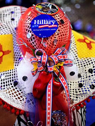 Festive hats at the Democratic National Convention