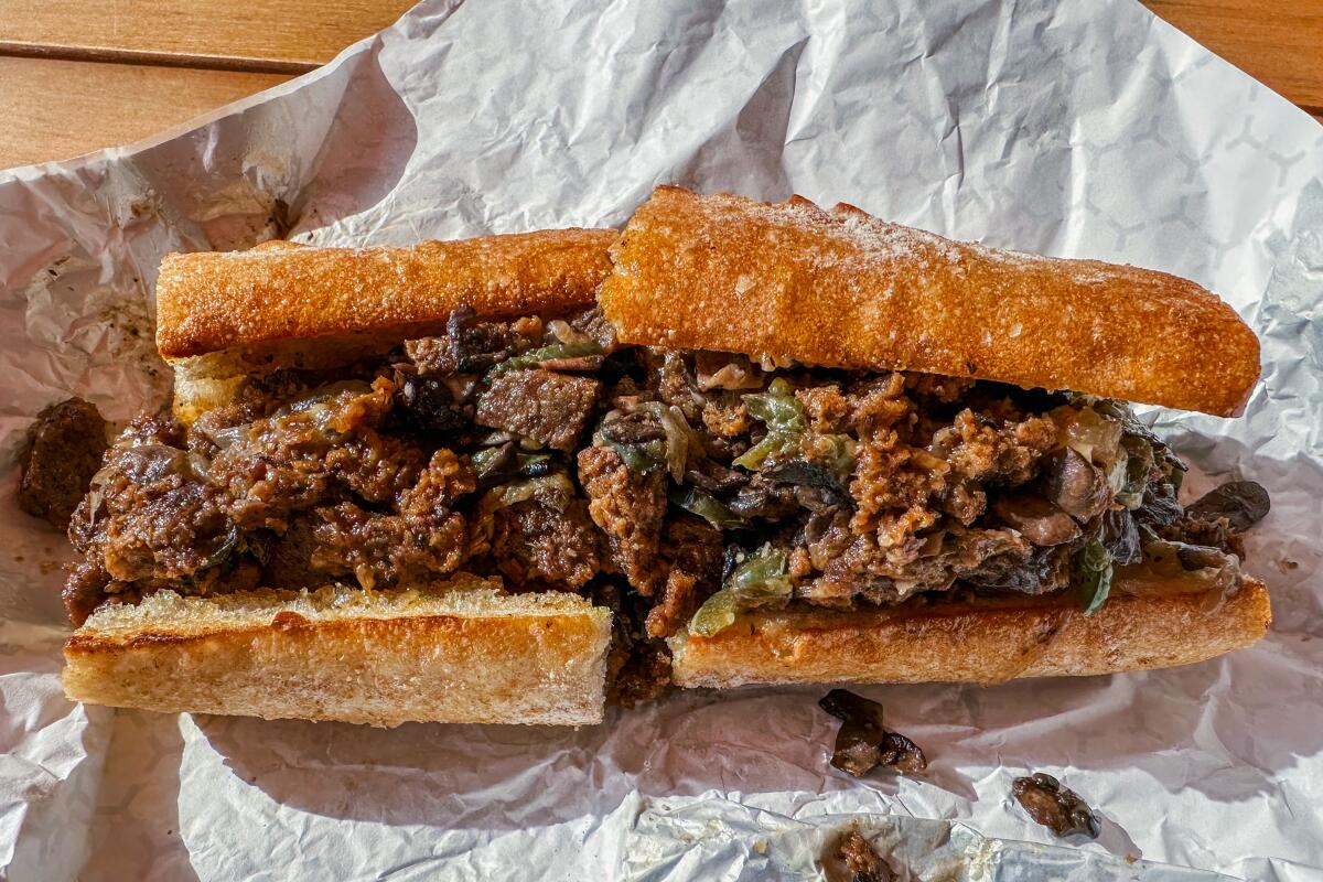 The French Philly at Maciel's Plant-Based Butcher and Deli.