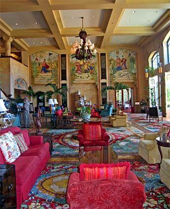 The Kailani Terrace at the Four Seasons Resort Lanai at Manele Bay is a blend of styles  Hawaiian, Polynesian and Mediterranean, with an Asian influence. Its also a showcase for Asian art and antiques.