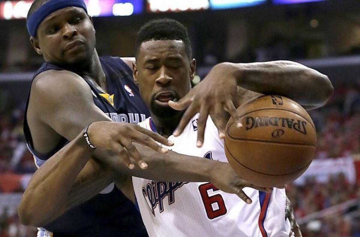 Clippers center DeAndre Jordan will be counted on to battle against the likes of Grizzlies All-Star Zach Randolph during the upcoming season.
