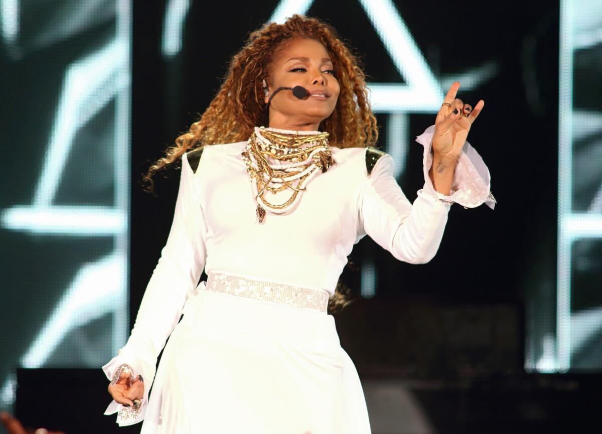 Janet Jackson performs in Miami last September as part of her "Unbreakable" tour.