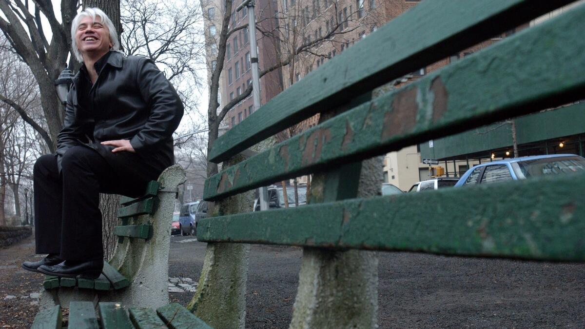 As he was preparing for an upcoming recital in Los Angeles, Dmitri Hvorostovsky relaxes at Riverside Park in Manhattan in 2004.
