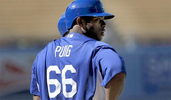 Dodgers spring training 2013: Yasiel Puig creating, exceeding