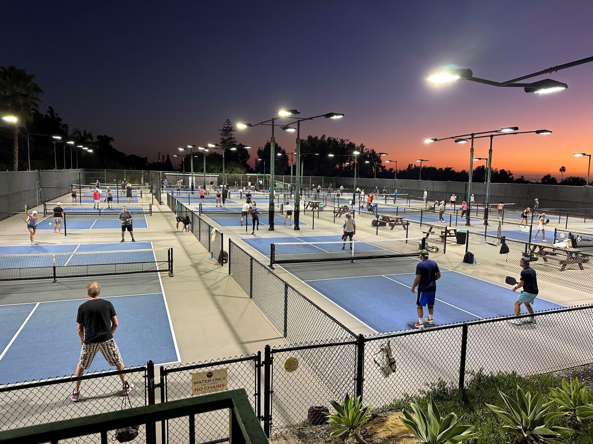 Bobby Riggs Racket & Paddle, a private facility in Encinitas, has converted its tennis courts to pickleball.