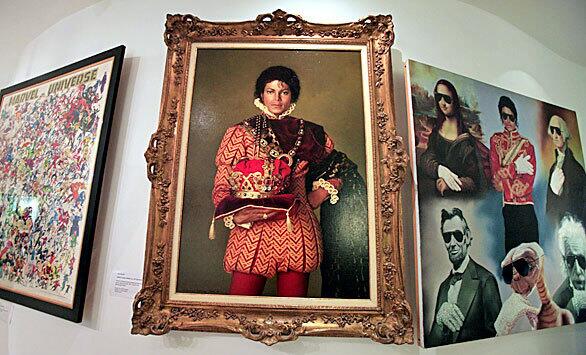 A painting of a regal-looking Michael Jackson is part of the auction.