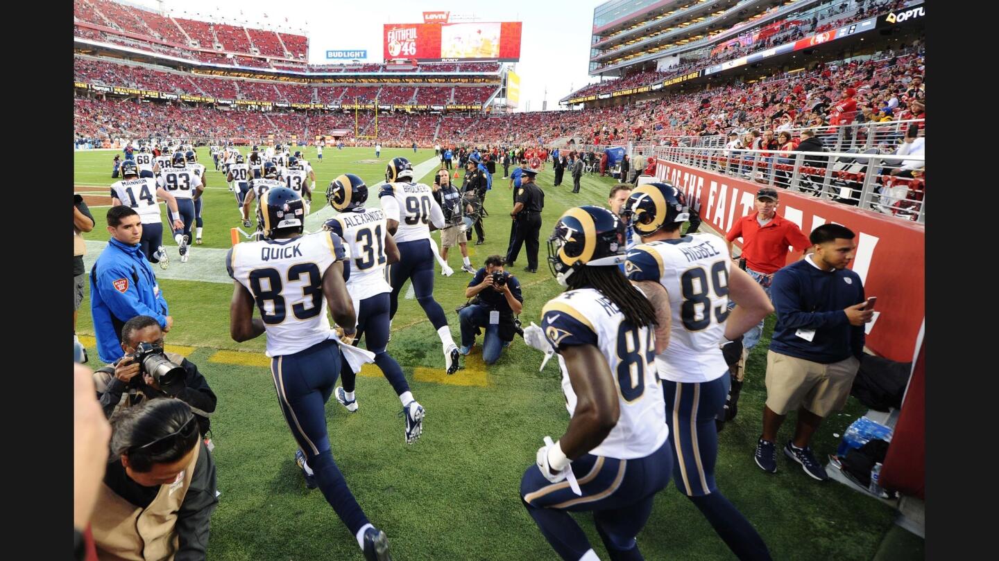 Rams take the field