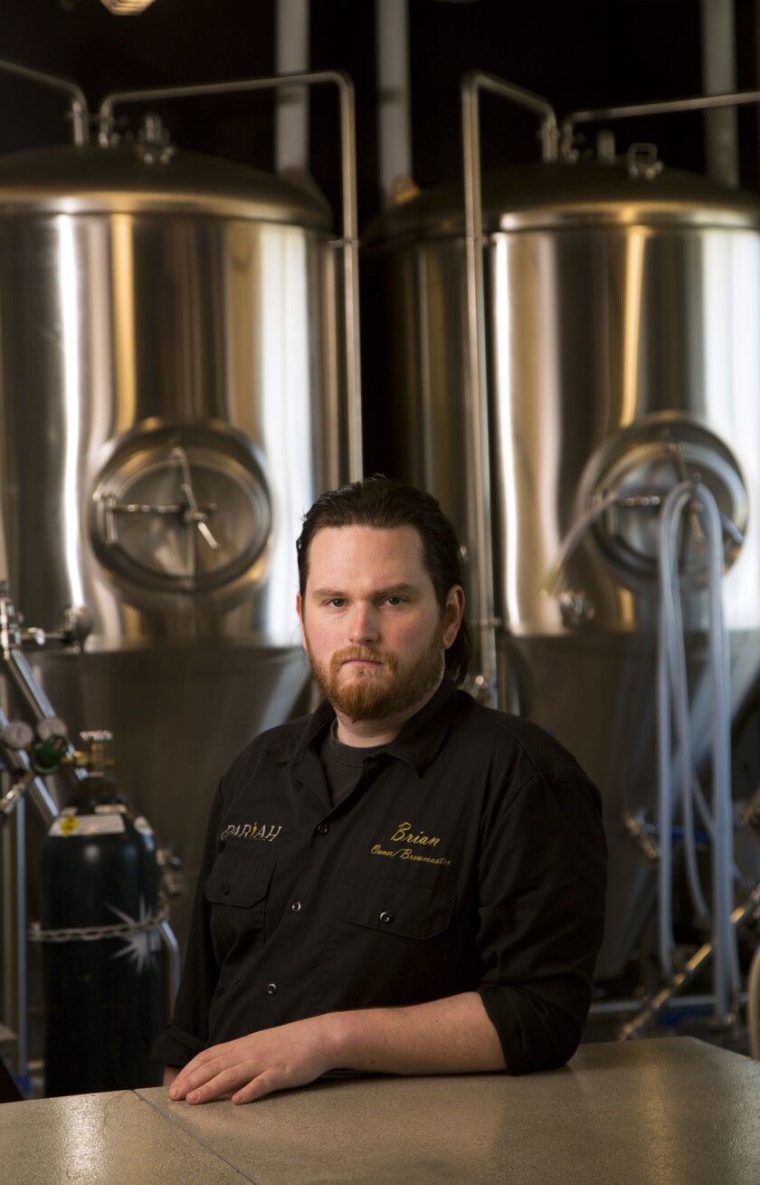 Brian Mitchell, owner and brewmaster of Pariah Brewing. (Howard Lipin/Union-Tribune)