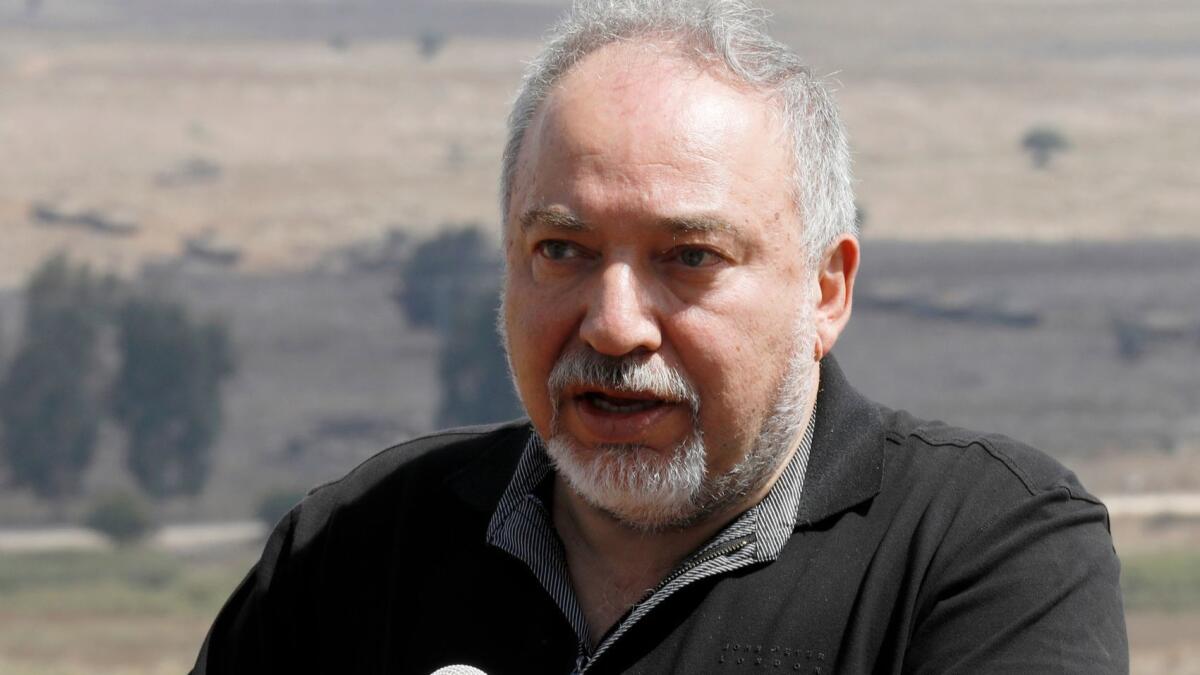 Many in Israel wonder whether Defense Minister Avigdor Lieberman, shown in August, is the unnamed official referred to in a document in the Paul Manafort case.