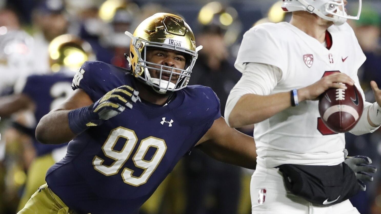 Breaking Down Notre Dame DL Jerry Tillery's College Highlights