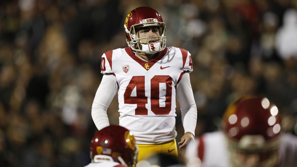 USC kicker Chase McGrath