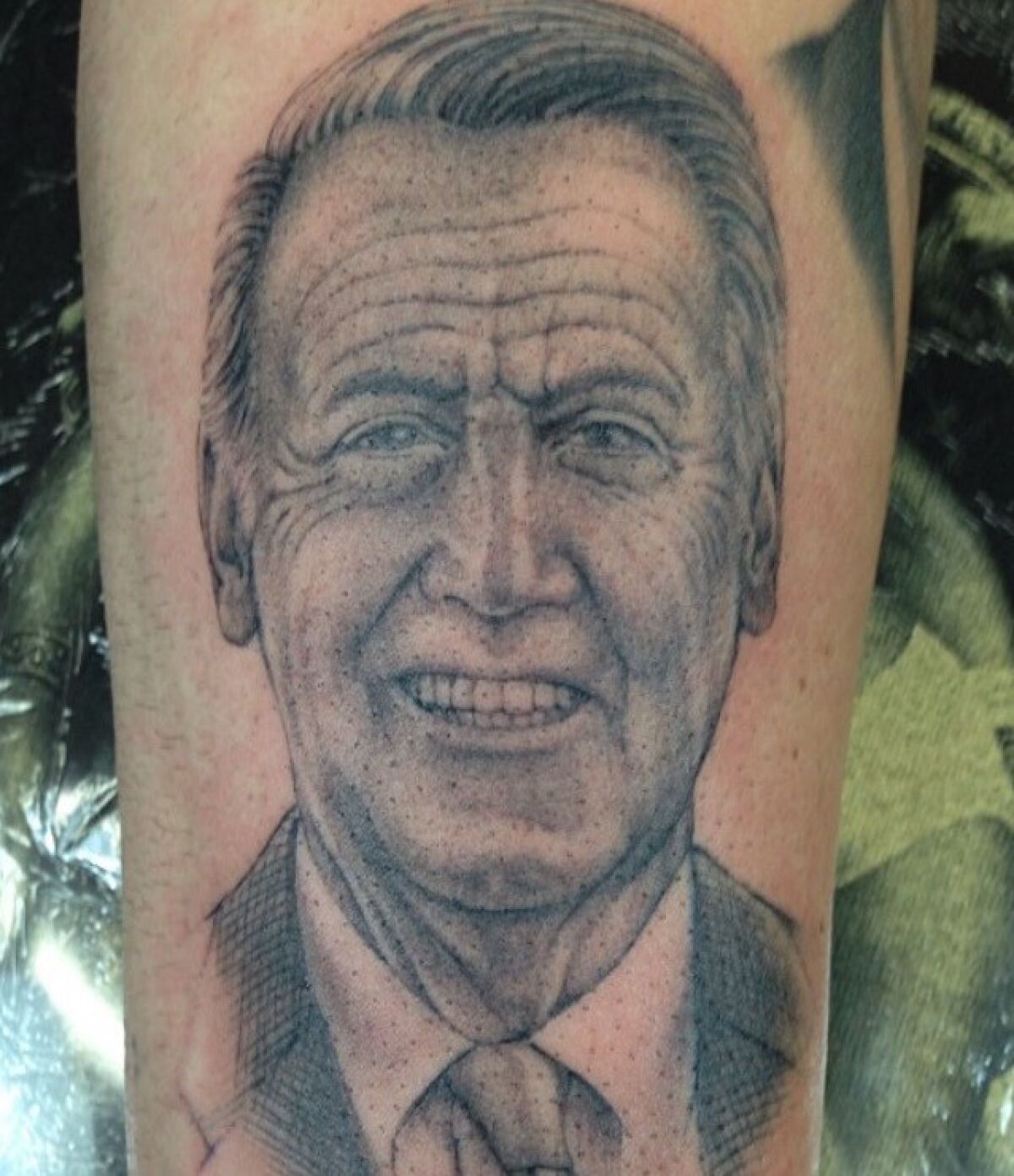 Richie Abbott has a tattooed tribute to Vin on his arm.