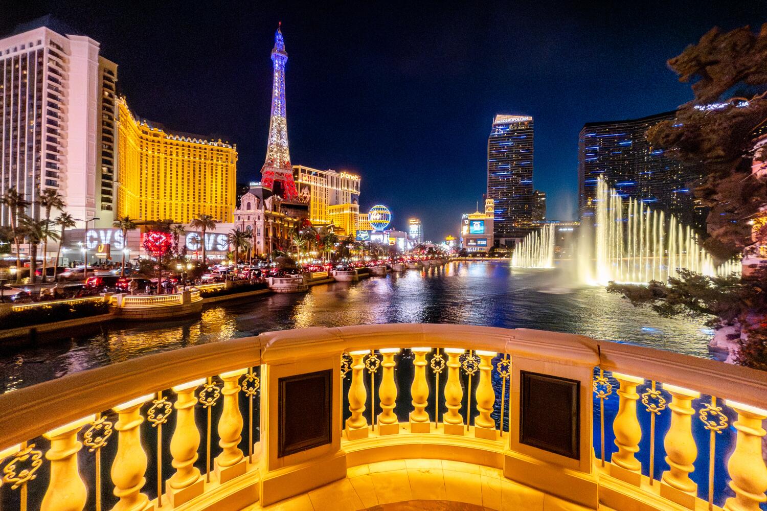 LAS VEGAS, NV - DECEMBER 21: FILE PHOTO of Las Vegas Strip as seen from Bellagio Hotel and Casino in Las Vegas, NV on Saturday, Dec. 21, 2024. (Myung J. Chun / Los Angeles Times)