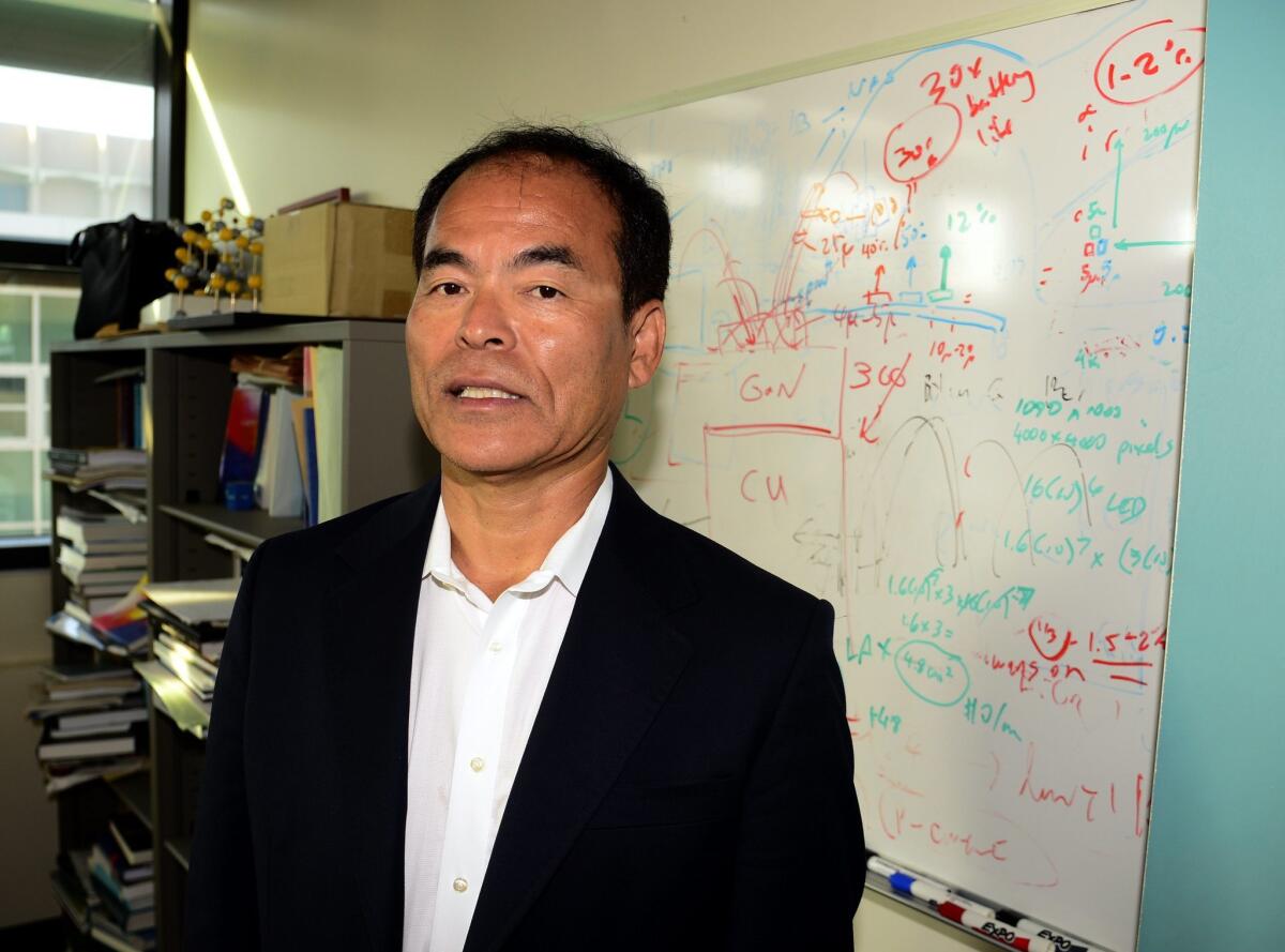 Professor Shuji Nakamura of UC Santa Barbara was one of a threesome awarded the Nobel Prize in physics.