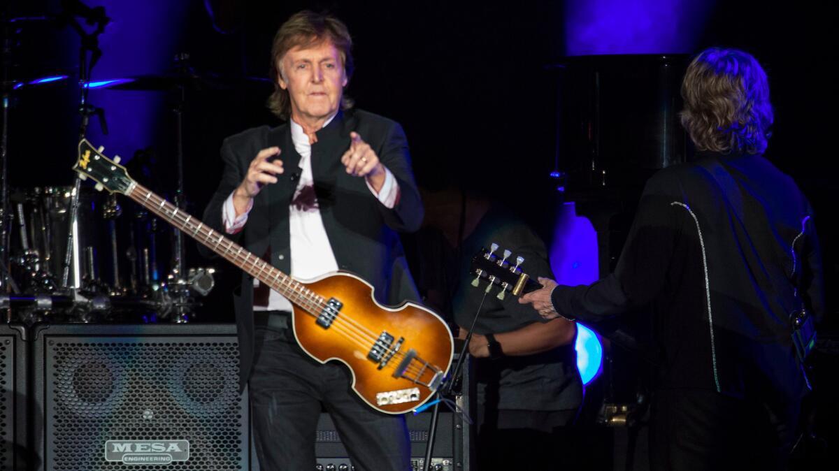 McCartney played material from throughout his half-century career.
