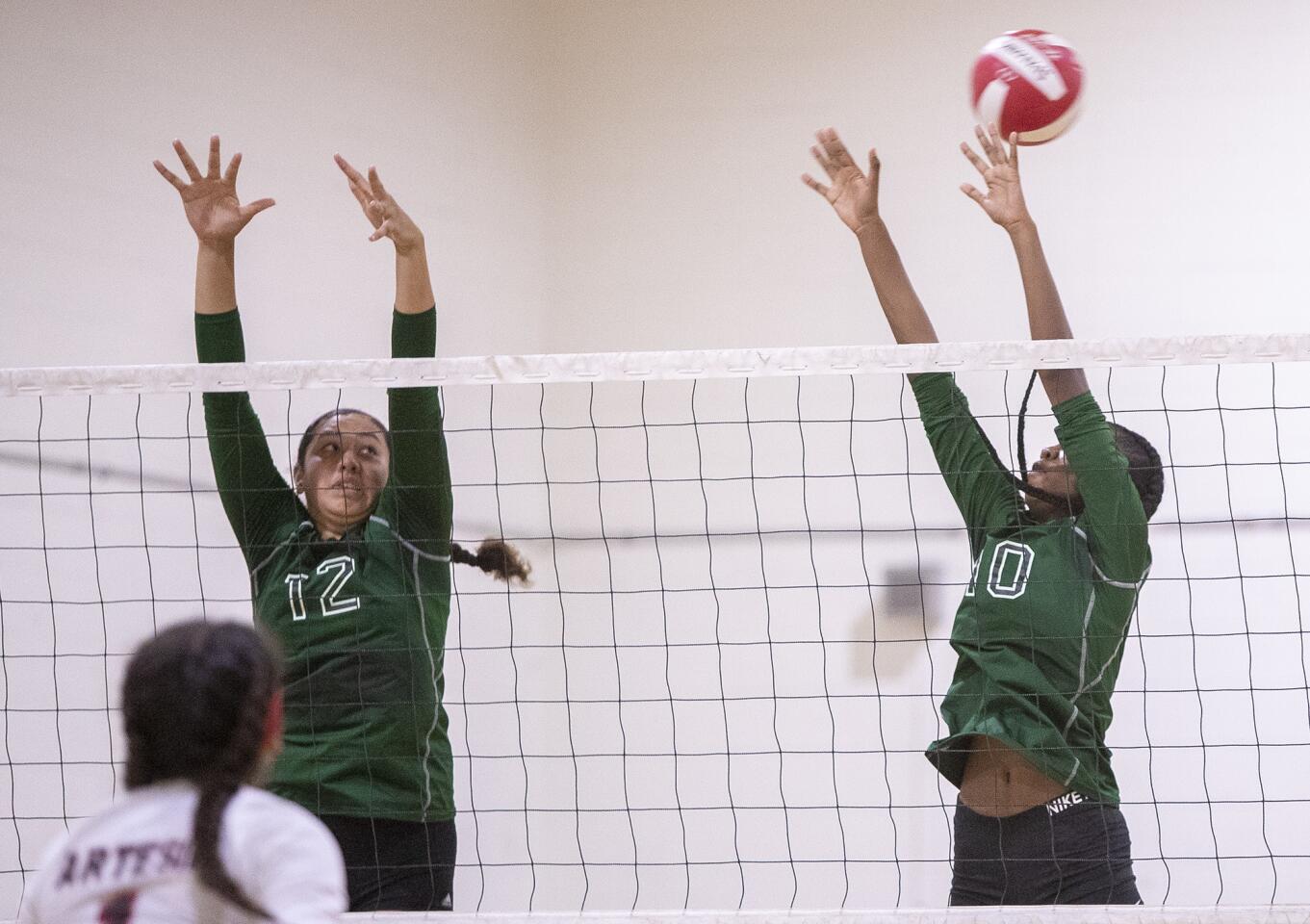 Photo Gallery: Costa Mesa vs. Artesia in a girls' volleyball match