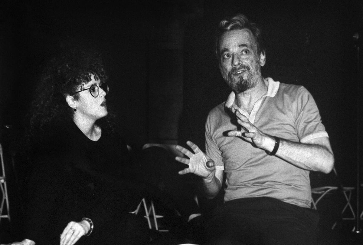 Stephen Sondheim and Bernadette Peters