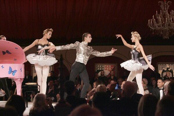 Bolshoi Ballet dancers perform during the dinner. RELATED: Photos: Museum of Contemporary Art's 30th anniversary gala red carpet