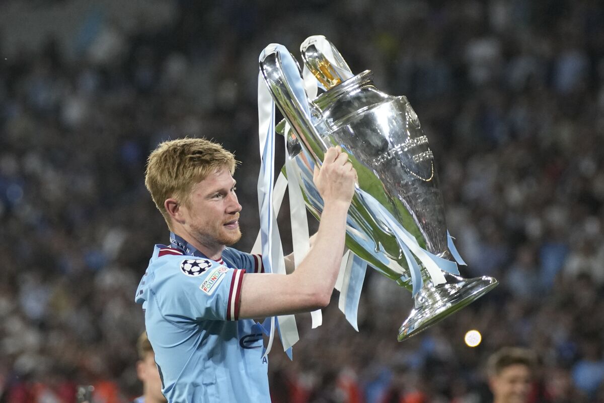 De Bruyne again goes off injured in Champions League final but Man City ...
