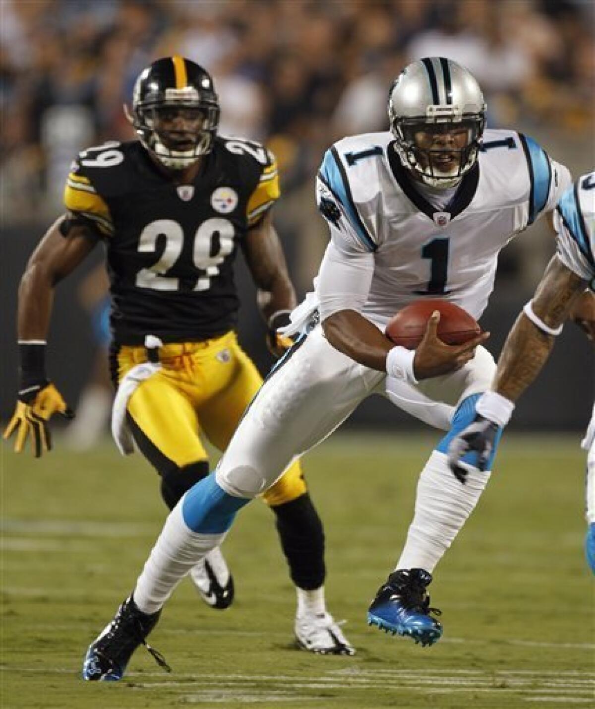 Newton throws 1st TD; Steelers beat Panthers 33-17 - The San Diego  Union-Tribune