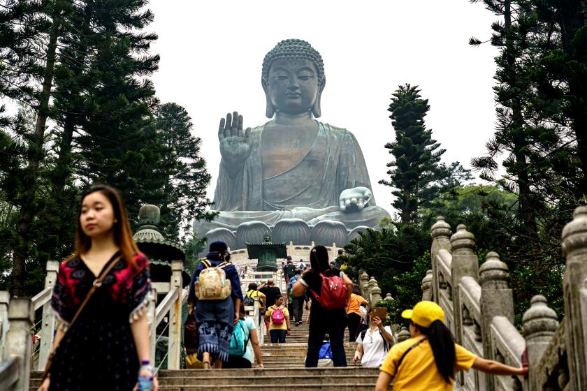 OCTOBER 28, 2019-- Tian Tan Buddha in Hong Kong.