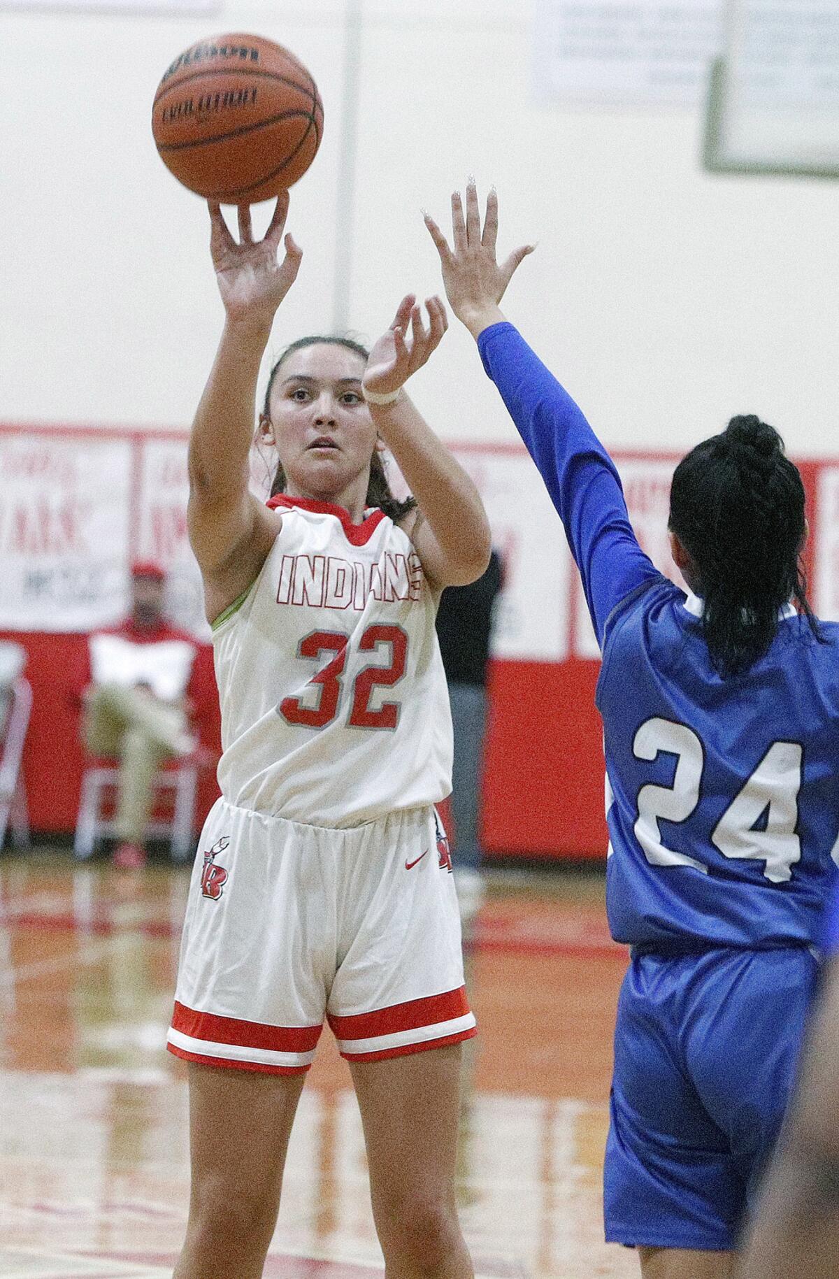 Faith Boulanger is a key returner this season for the Burroughs High girls' basketball team.