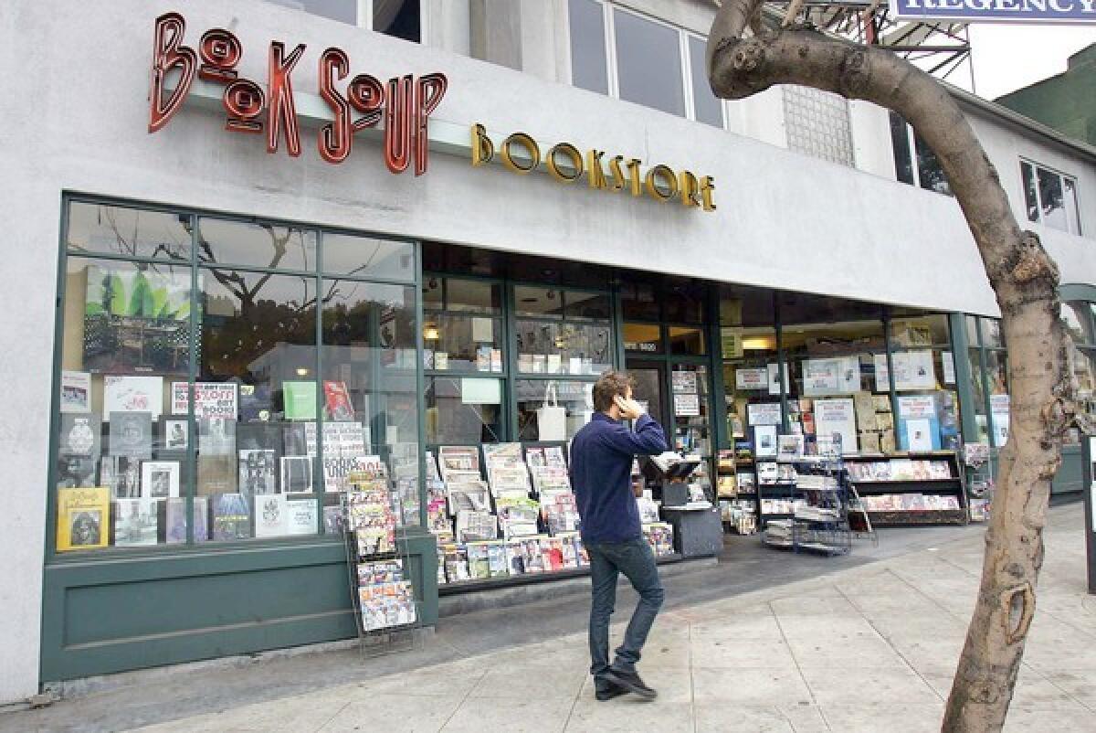 L.A.'s Book Soup is among the businesses whose owners signed a letter calling on the L.A. City Council to support writers and literary professionals.