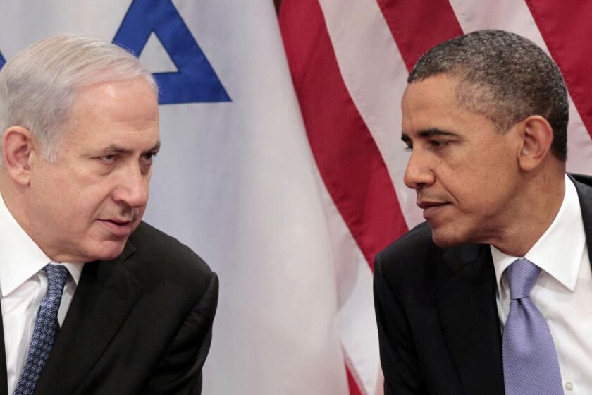 President Obama with Israeli Prime Minister Benjamin Netanyahu at the United Nations in 2011. The pair will meet in Israel for the first time this spring.