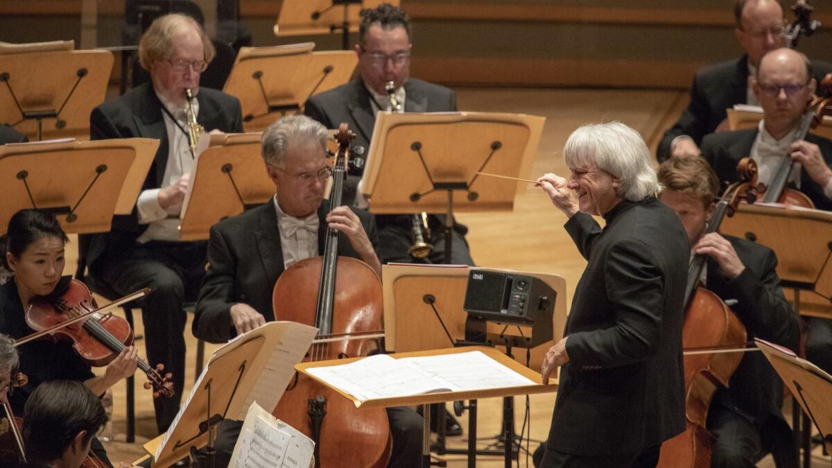Carl St. Clair conducts the Pacific Symphony in Philip Glass' "Meetings Along the Edge."