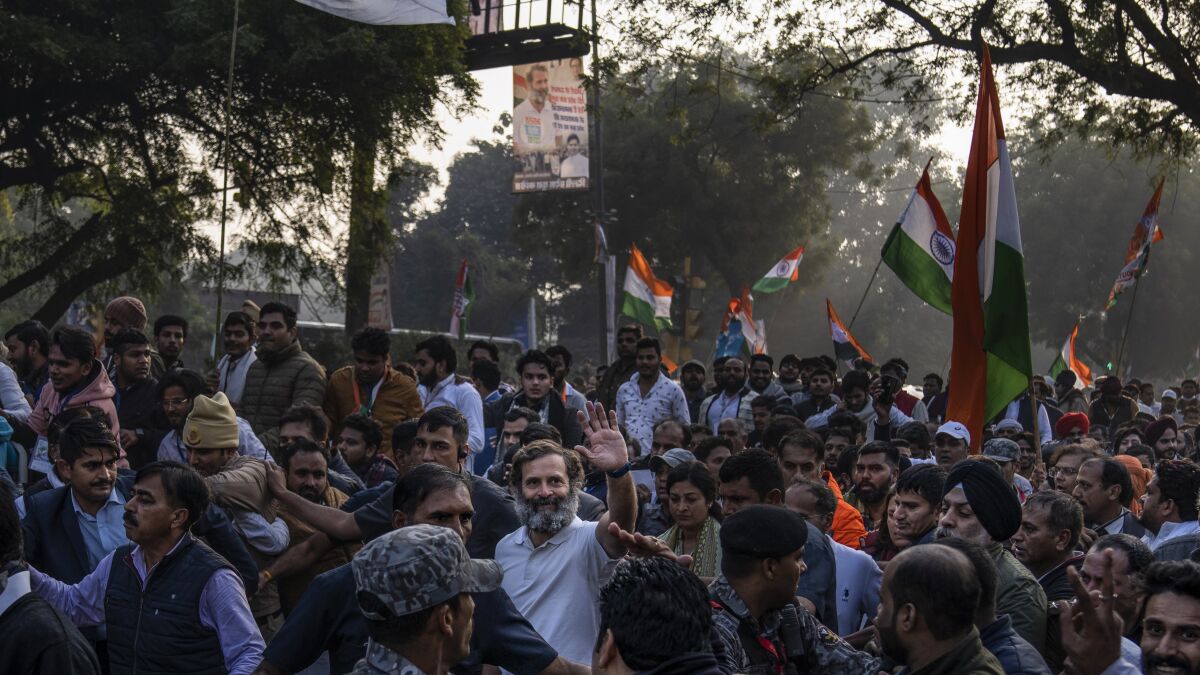 Can Rahul Gandhi and his  2,175-mile march save democracy in India?