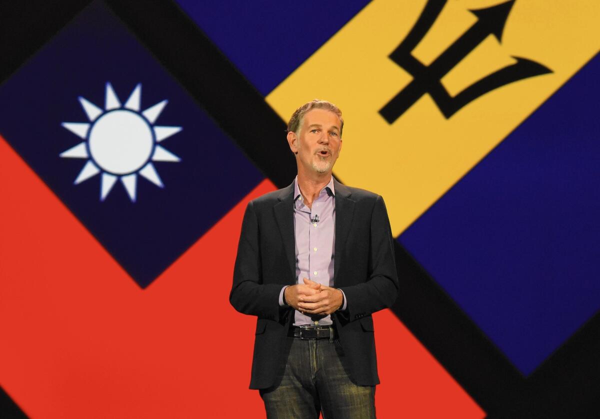 Netflix Chief Executive Reed Hastings announced the company’s expansion to 130 more countries at CES, the consumer electronics show in Las Vegas.