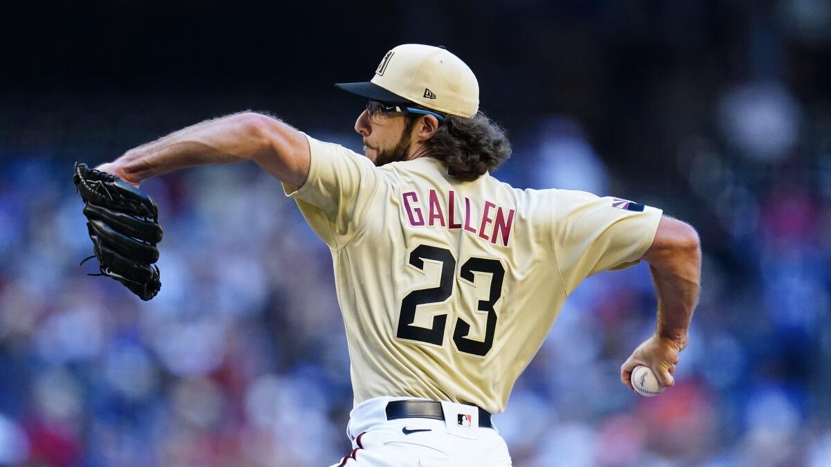 Gallen, Walker help Diamondbacks end 9-game skid with 3-0 victory over  Padres
