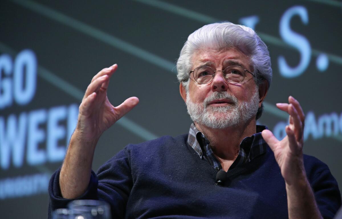 George Lucas discusses his plans for the Lucas Museum of Narrative Art in Chicago in 2014.