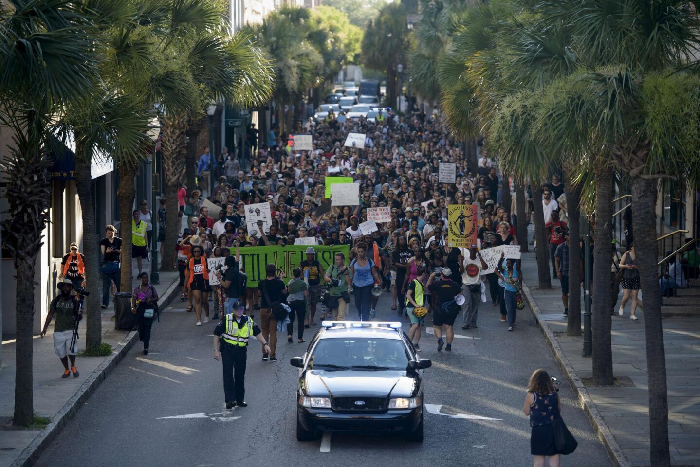 Protest in Charleston, S.C.