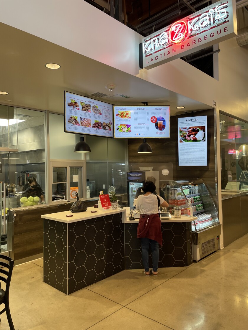 Kra-Z-Kai Laotian Barbeque in Stanton's Rodeo 39 Public Market food court.